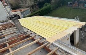 Rénovation de toiture et remplacement de cheminée